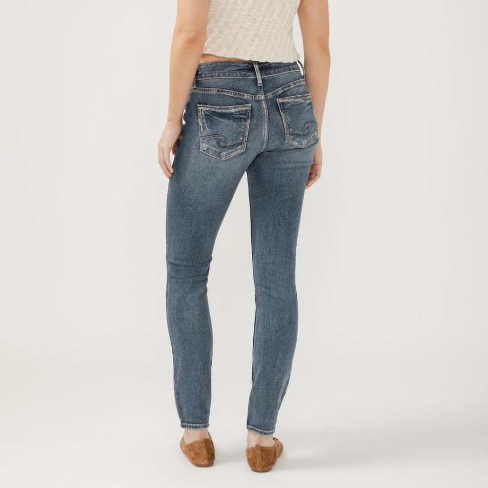 Silver Curvy Fit Mid Rise Skinny Leg - Picture 2 of 6